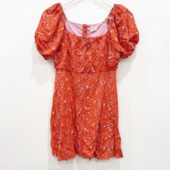 Crewcuts Girls Puff Sleeve Mini Dress Micro Floral Size 14 Spring ‘23 - Picture 1 of 8